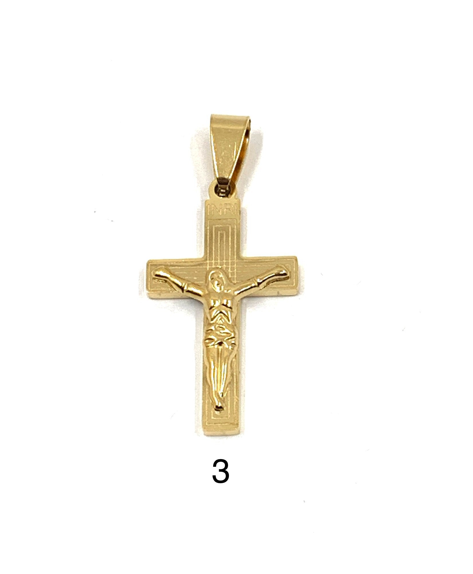 Stainless Steel Crucifix Cross Pendant