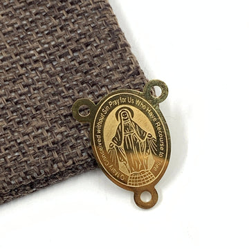 Virgin Mary Miraculous Medal Rosary Centerpiece