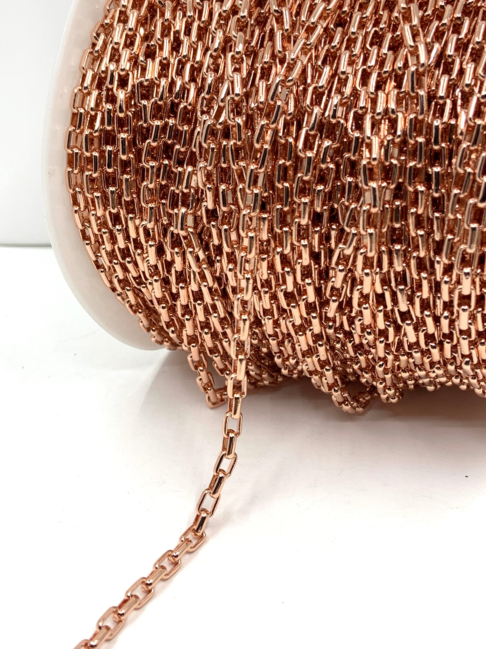 Brass Square Rolo Link Chain