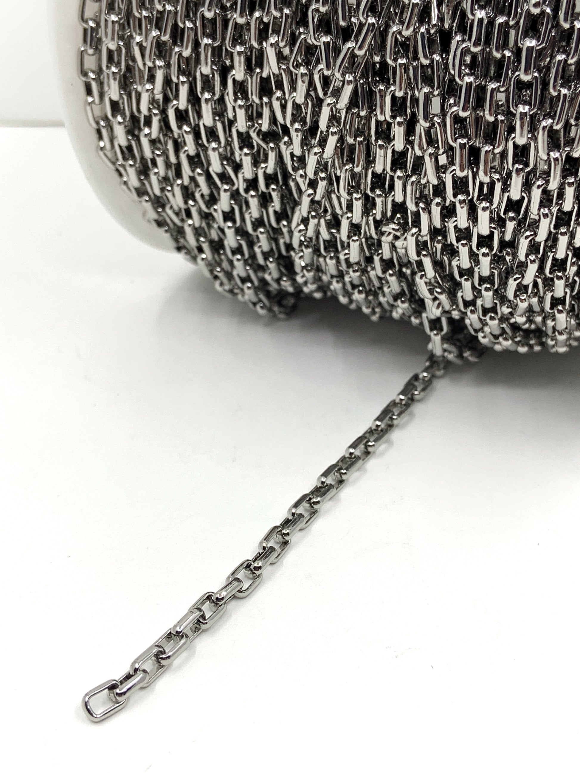 Brass Square Rolo Link Chain