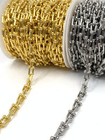 Gold and Silver U-link Chain