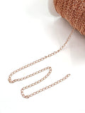 Rose gold Unfinished Curb Chain for Extension