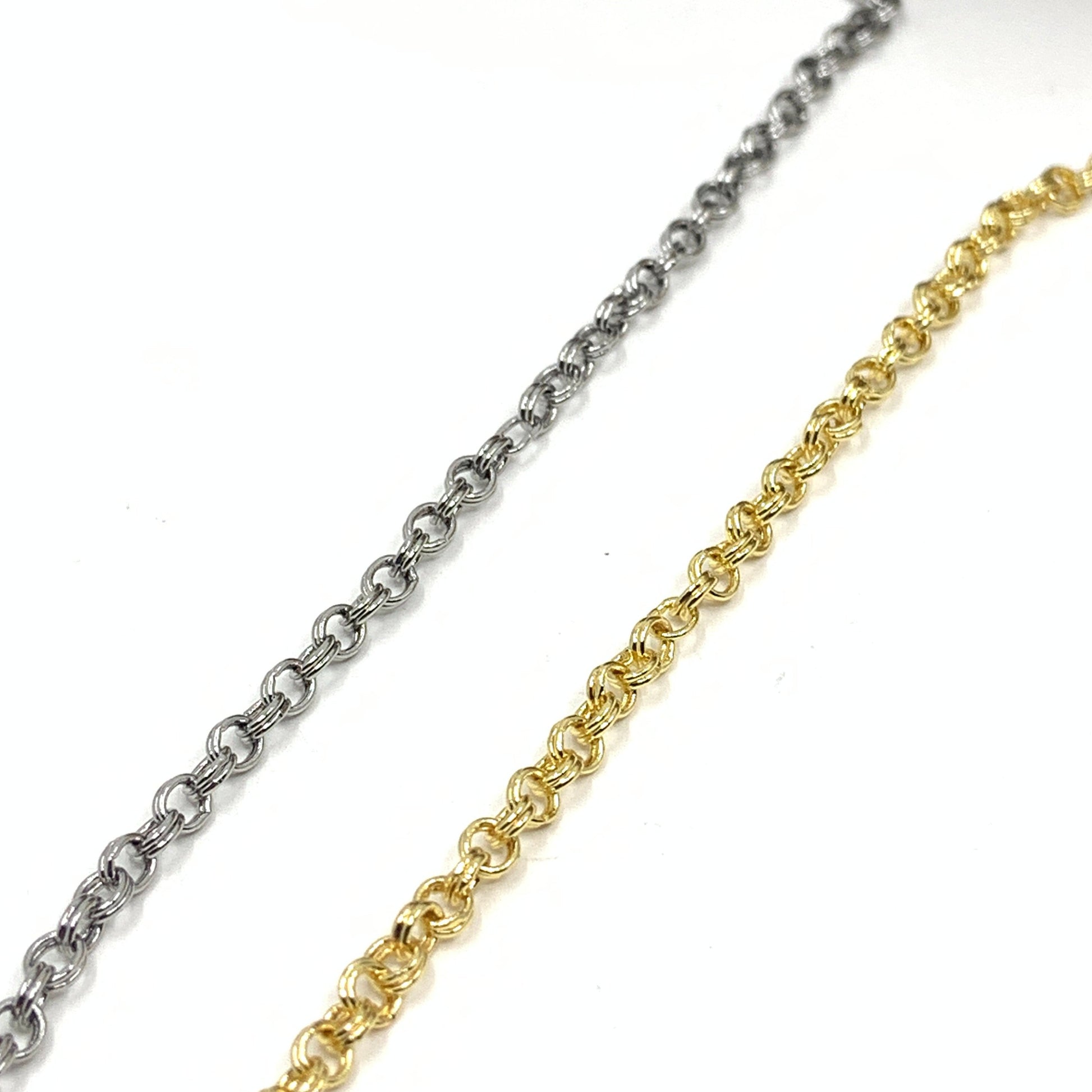 Unfinished Double Rolo Chain