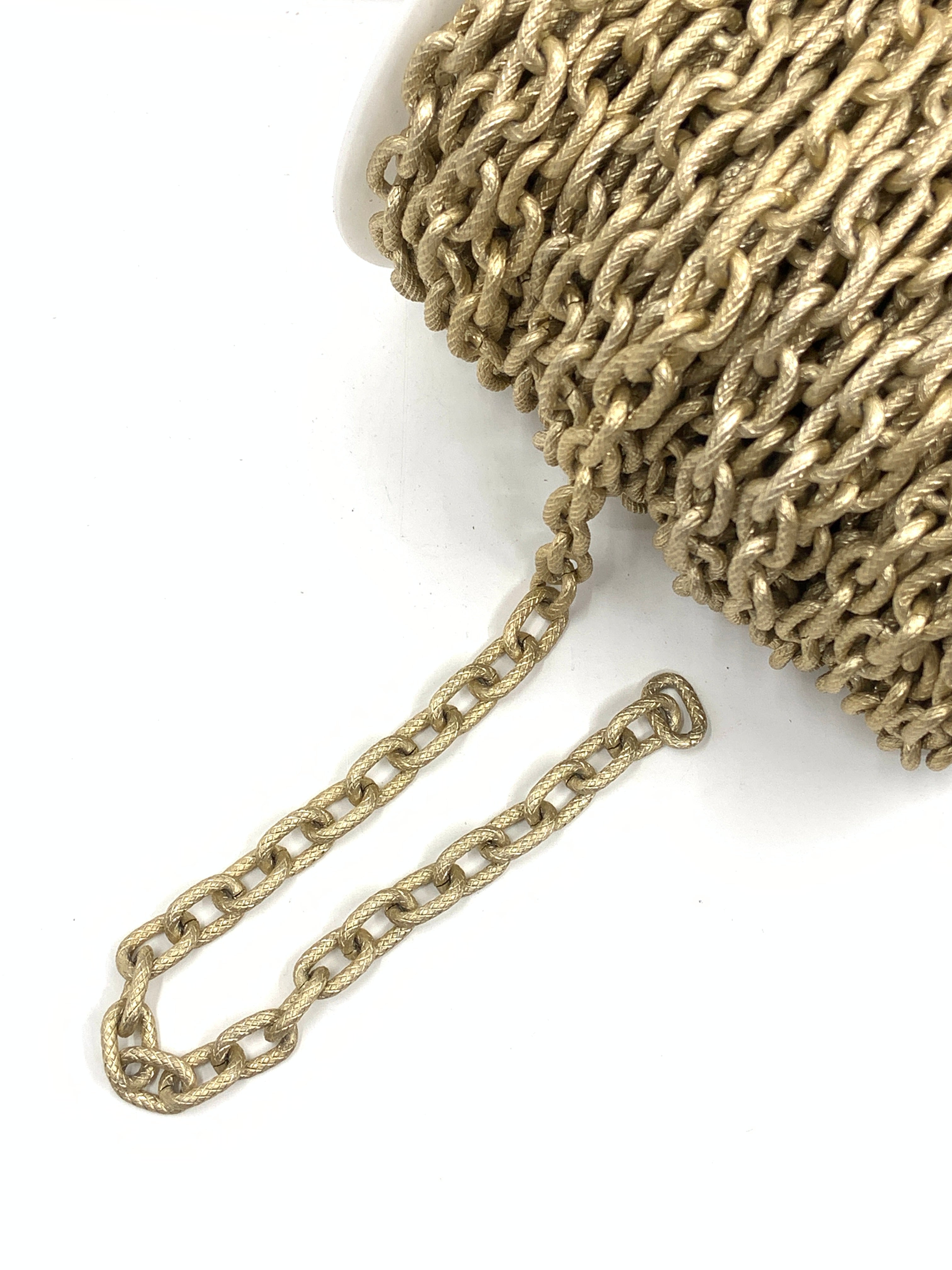 Unfinished Chunky Cable Chain dull gold
