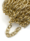 Unfinished Chunky Rolo Chain Gold plated