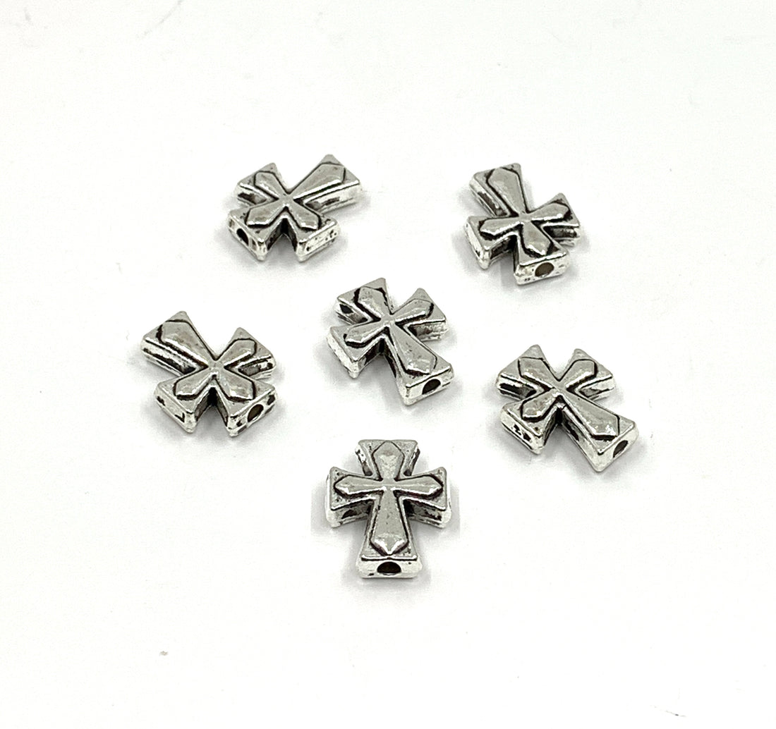Bracelet making cross beads in gold, silver and rose gold colors