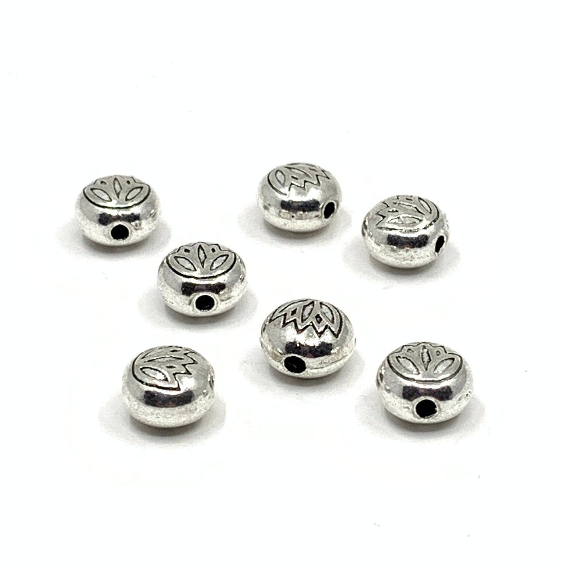 Alloy Lotus Beads