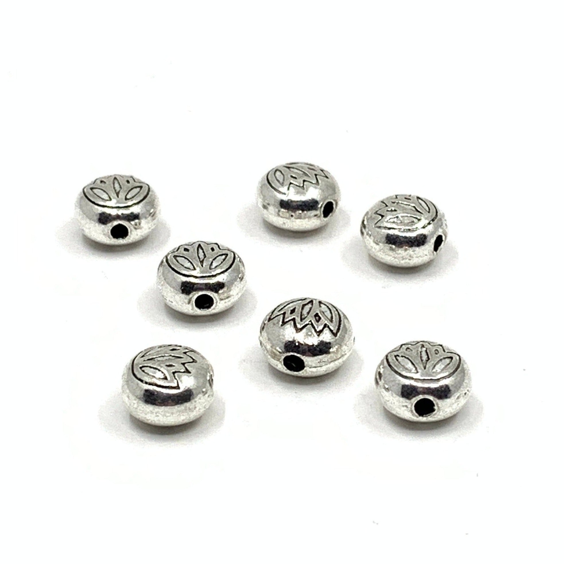 Alloy Lotus Beads