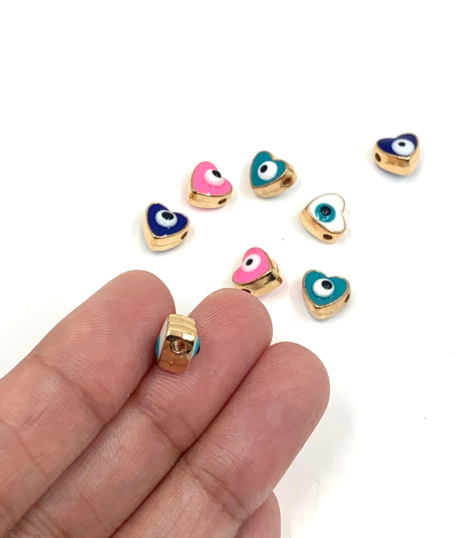 Evil Eye Bead, Heart Evil Eye