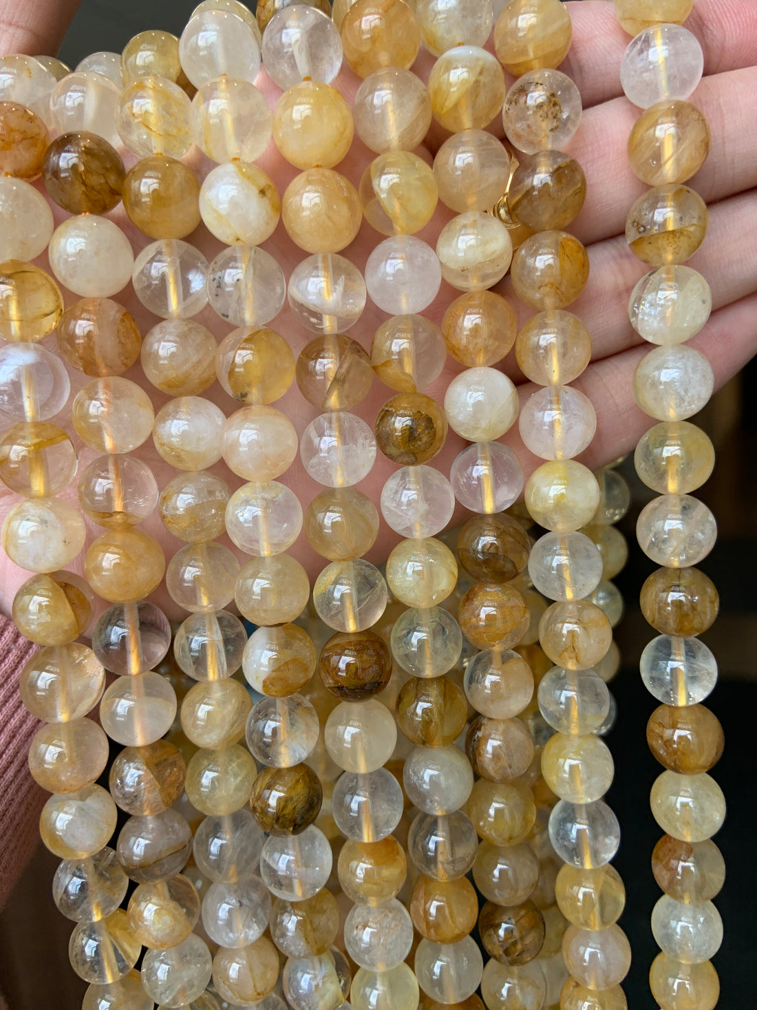 Golden Healer Quartz Beads