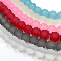 Frosted Glass Beads