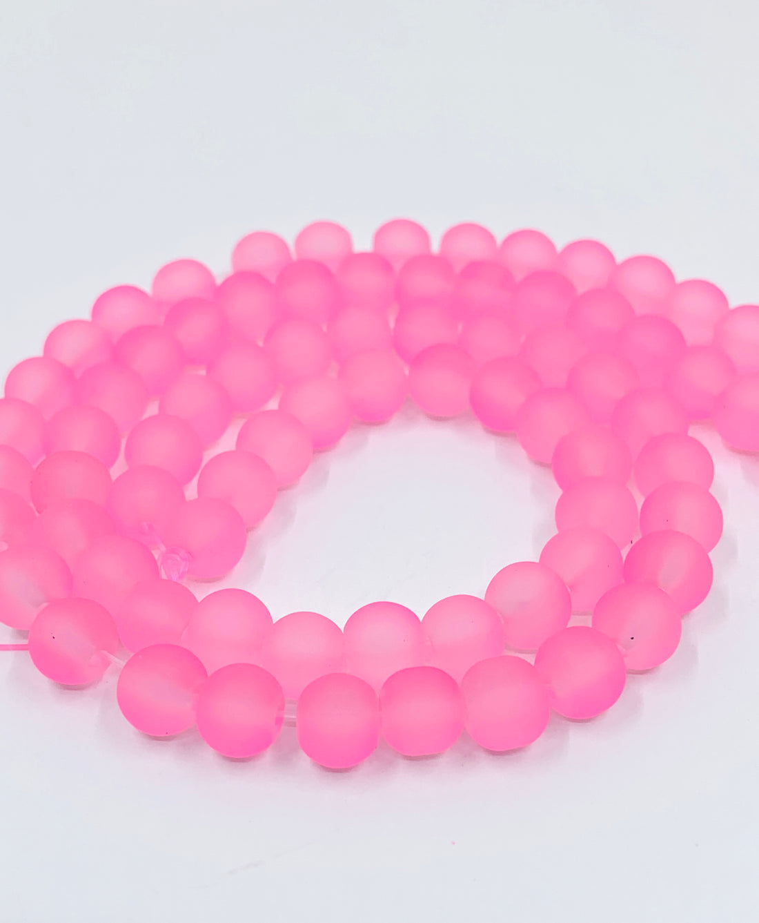 Frosted Glass Beads