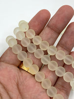 Frosted Glass Beads