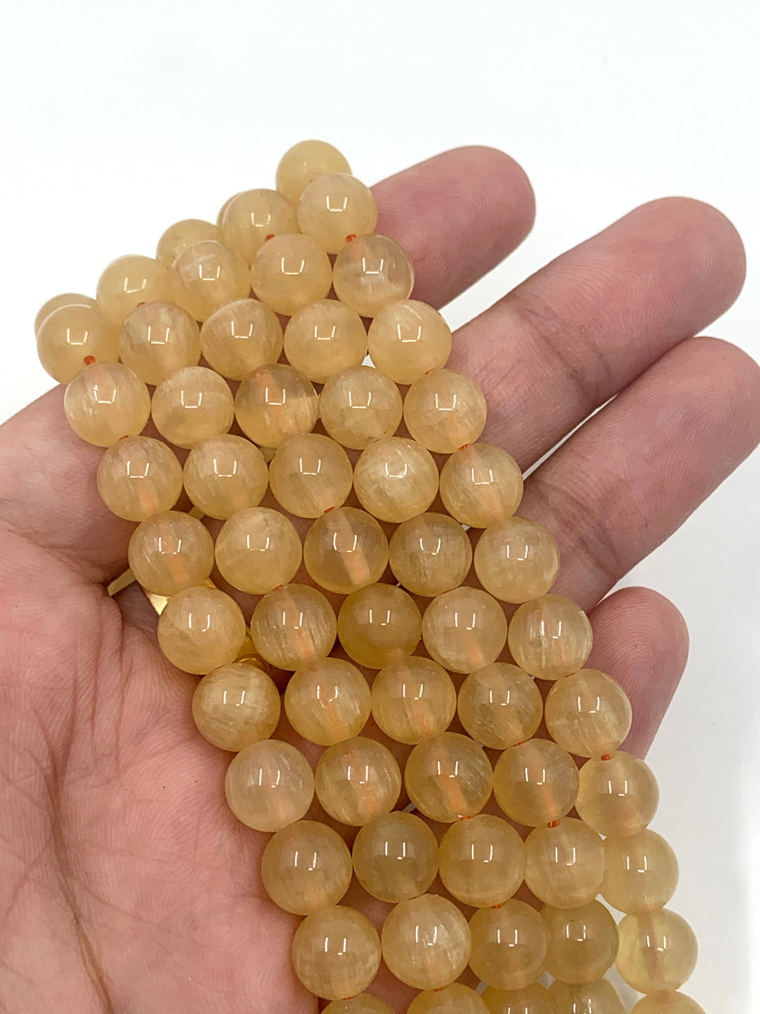 Honey Calcite Beads