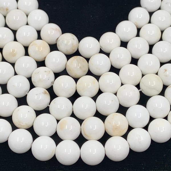 White Magnesite Beads