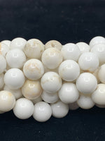 White Magnesite Beads