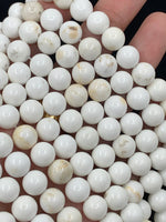 White Magnesite Beads