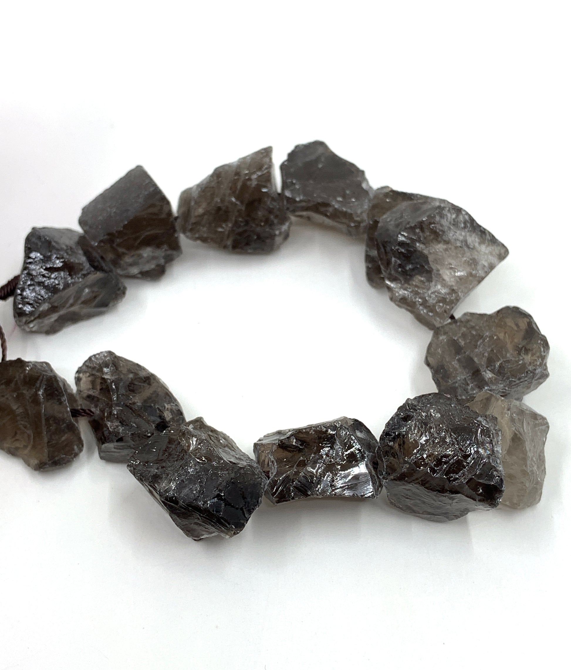 Raw Smoky Quartz Beads