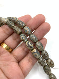 Agate dzi beads 3 eyes