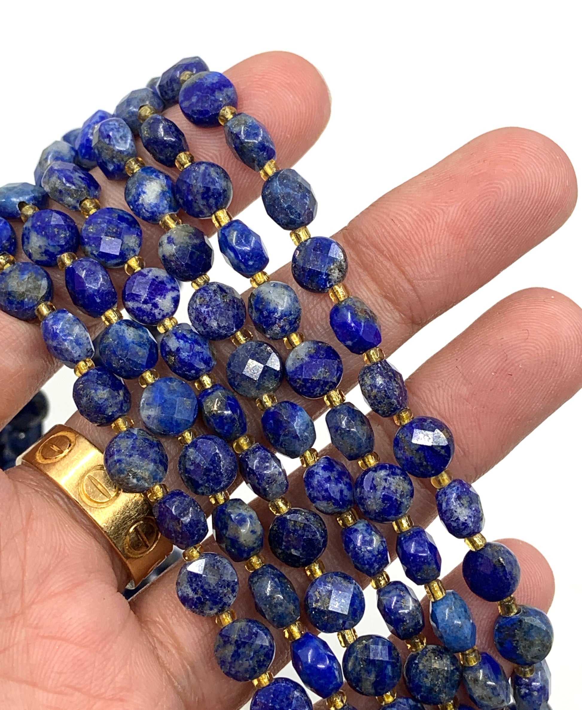 Lapis Lazuli Coin Shape beads