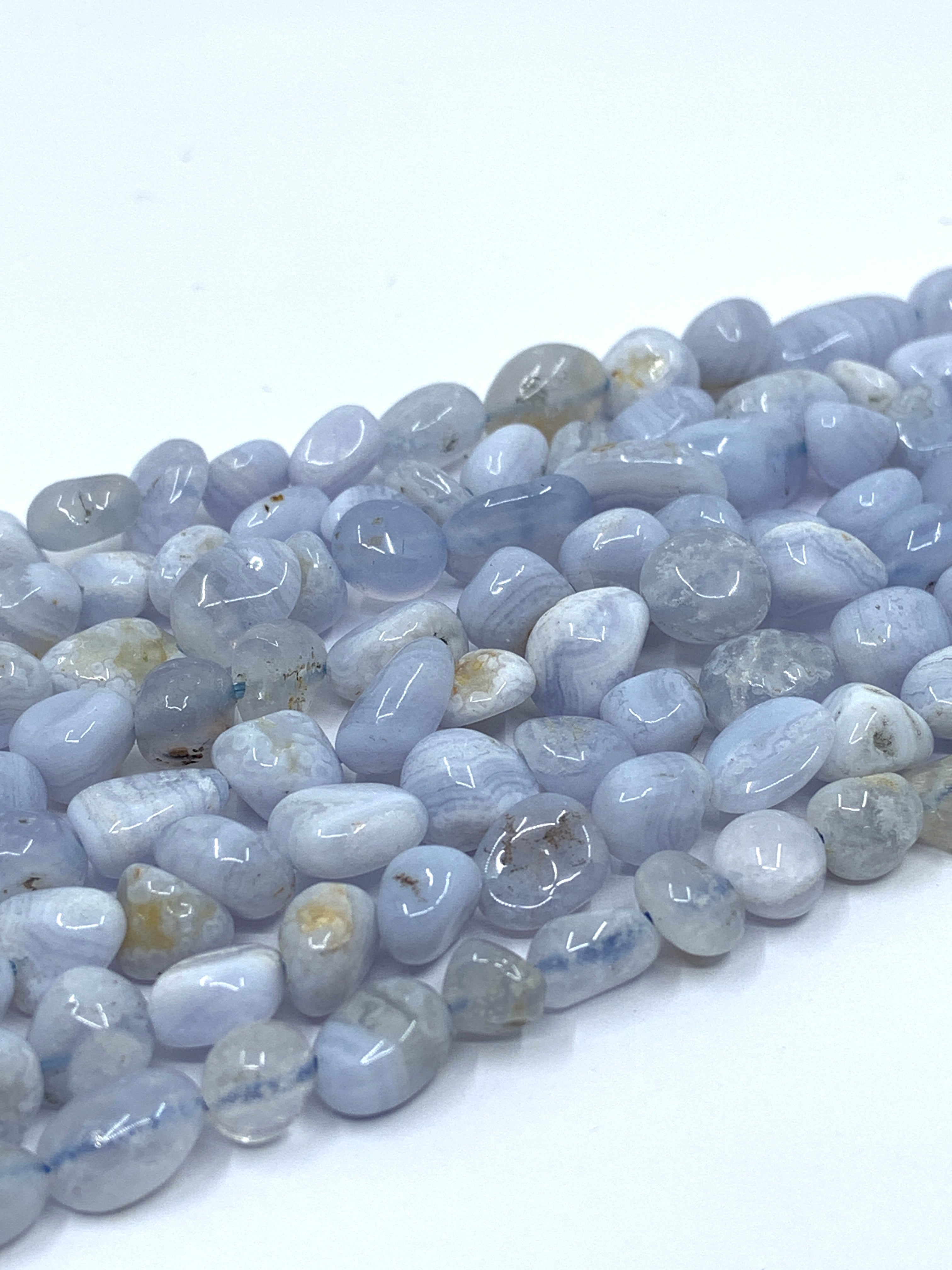 Blue lace agate nuggets
