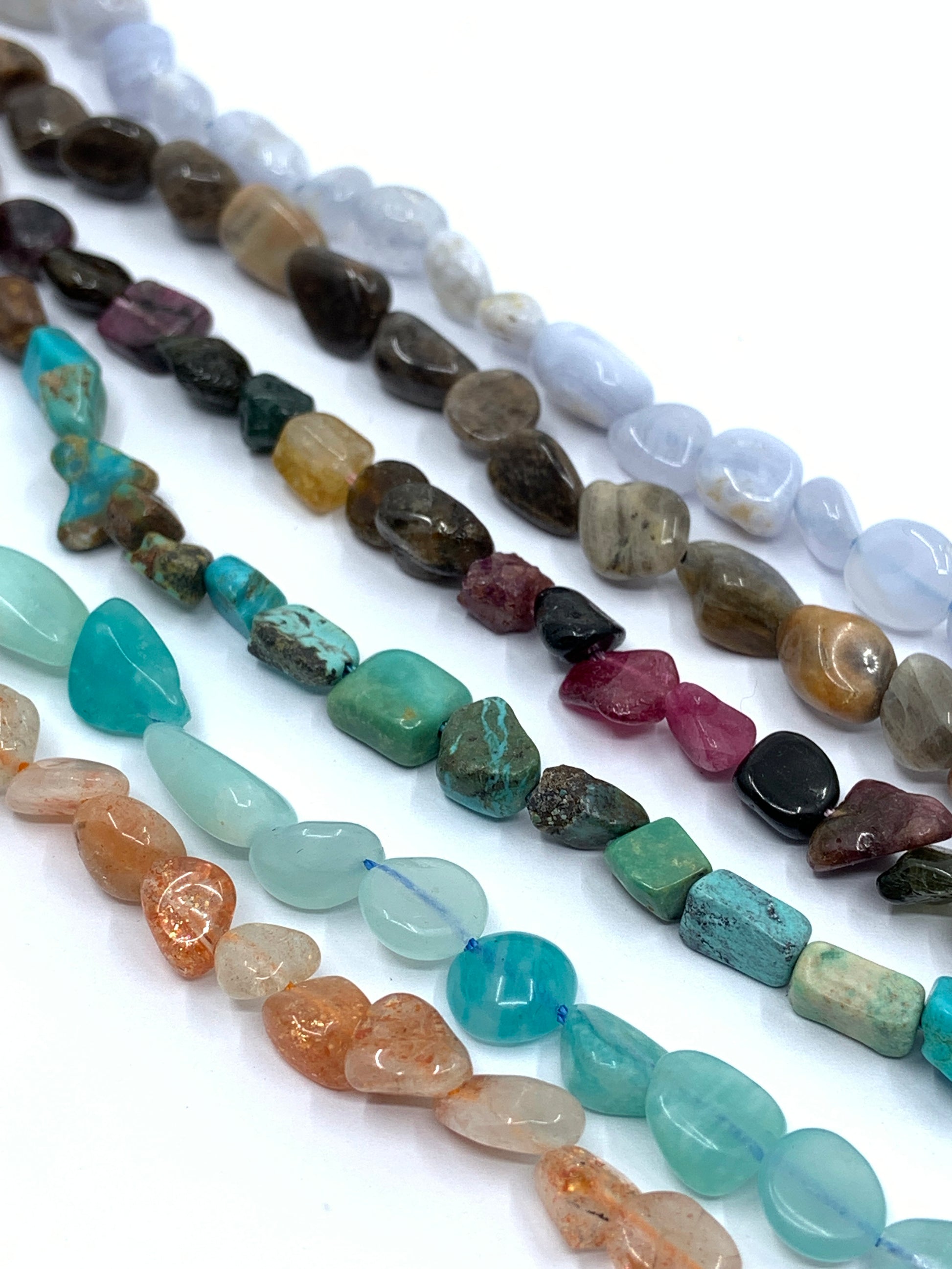 7mm x 10mm gemstone nuggets