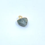 Faceted Labradorite Heart Charm