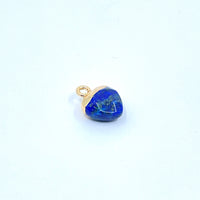 Faceted Lapis Lazuli Heart Charm