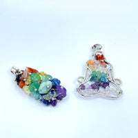 Chakra Cluster Pendant, Chakra Goddess Pendant