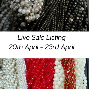 Live Sale Listing For 20th April - 23rd April  agatebrain ( 24 items of beads & findings)