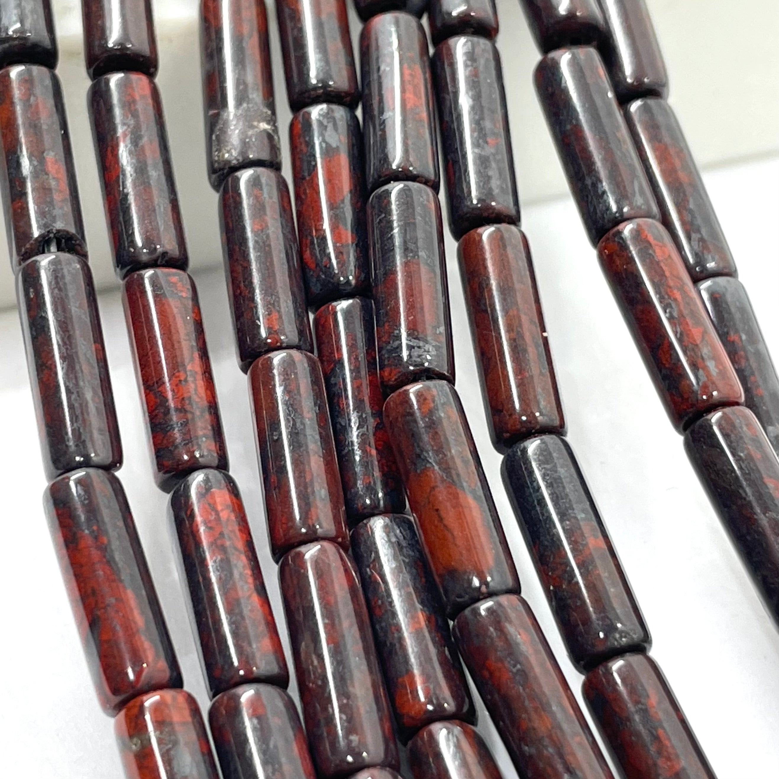 Gemstone Tube Cylinder Beads