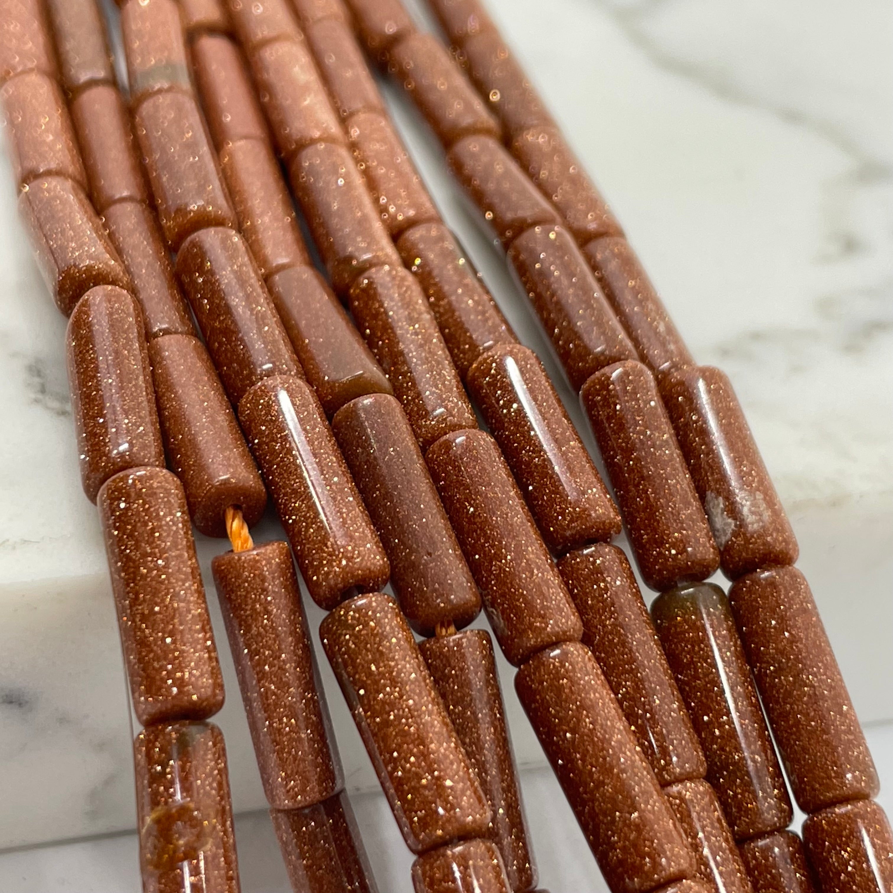 Gemstone Tube Cylinder Beads
