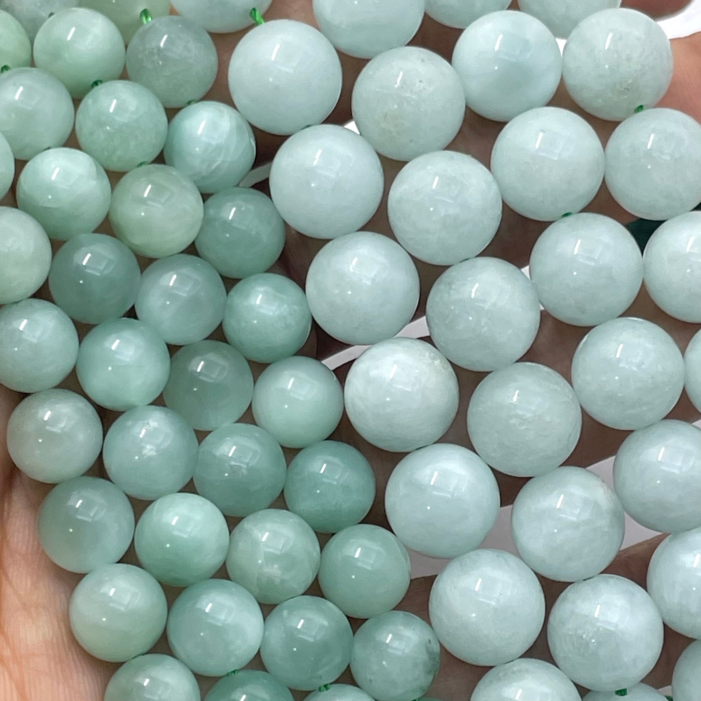 Green Angelite Beads