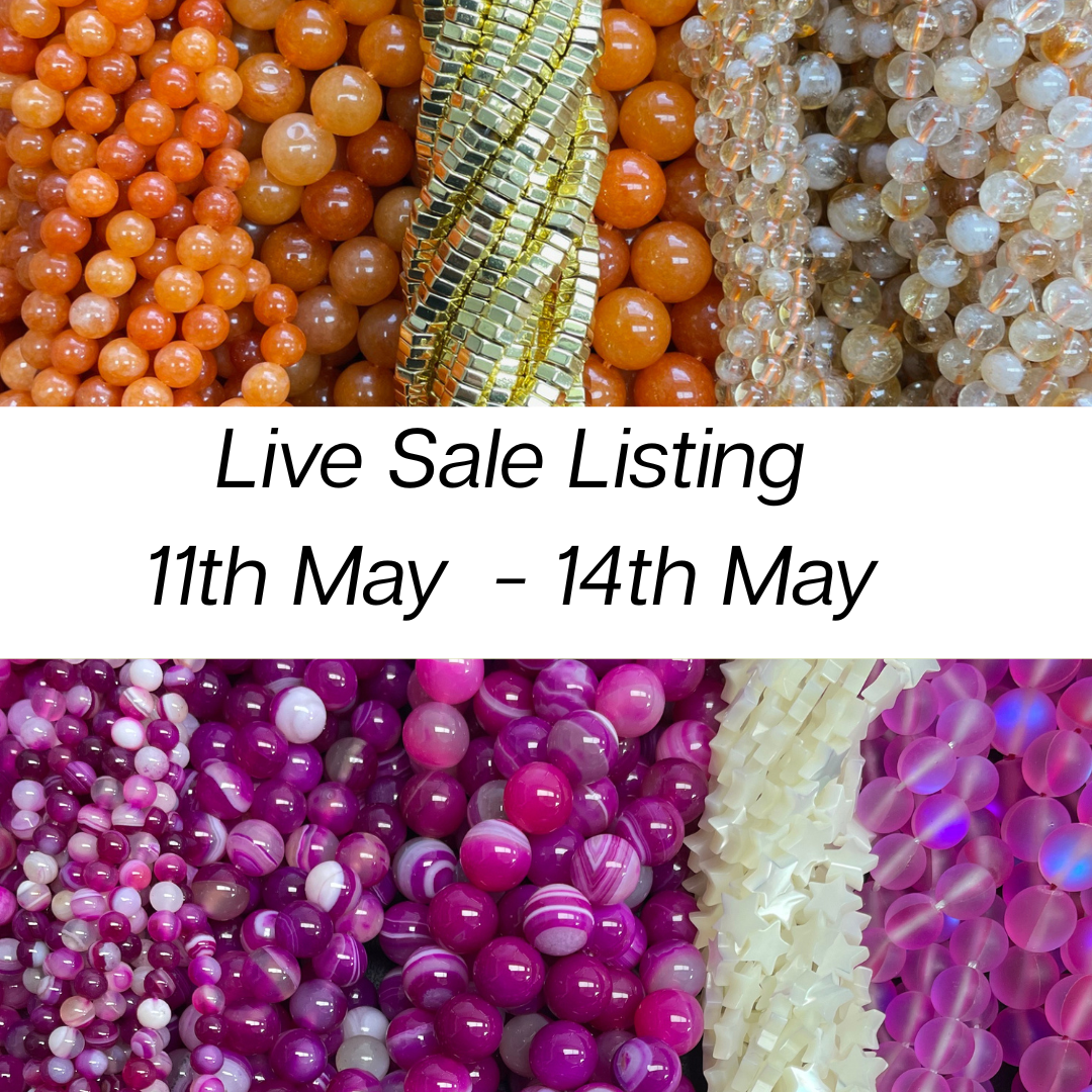 Live Sale Listing For 11th May - 14th May agatebrain ( 22 items of beads & findings)