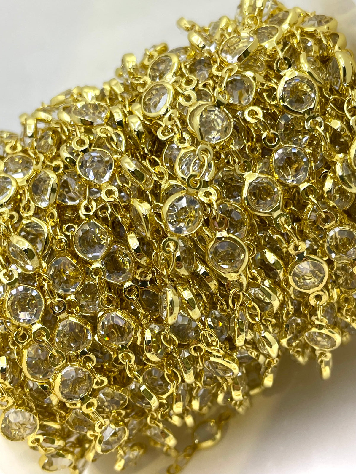 A close-up pile of chain