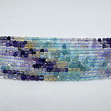 Cube Faceted 4mm x 4mm Natural Stone beads, 10 options