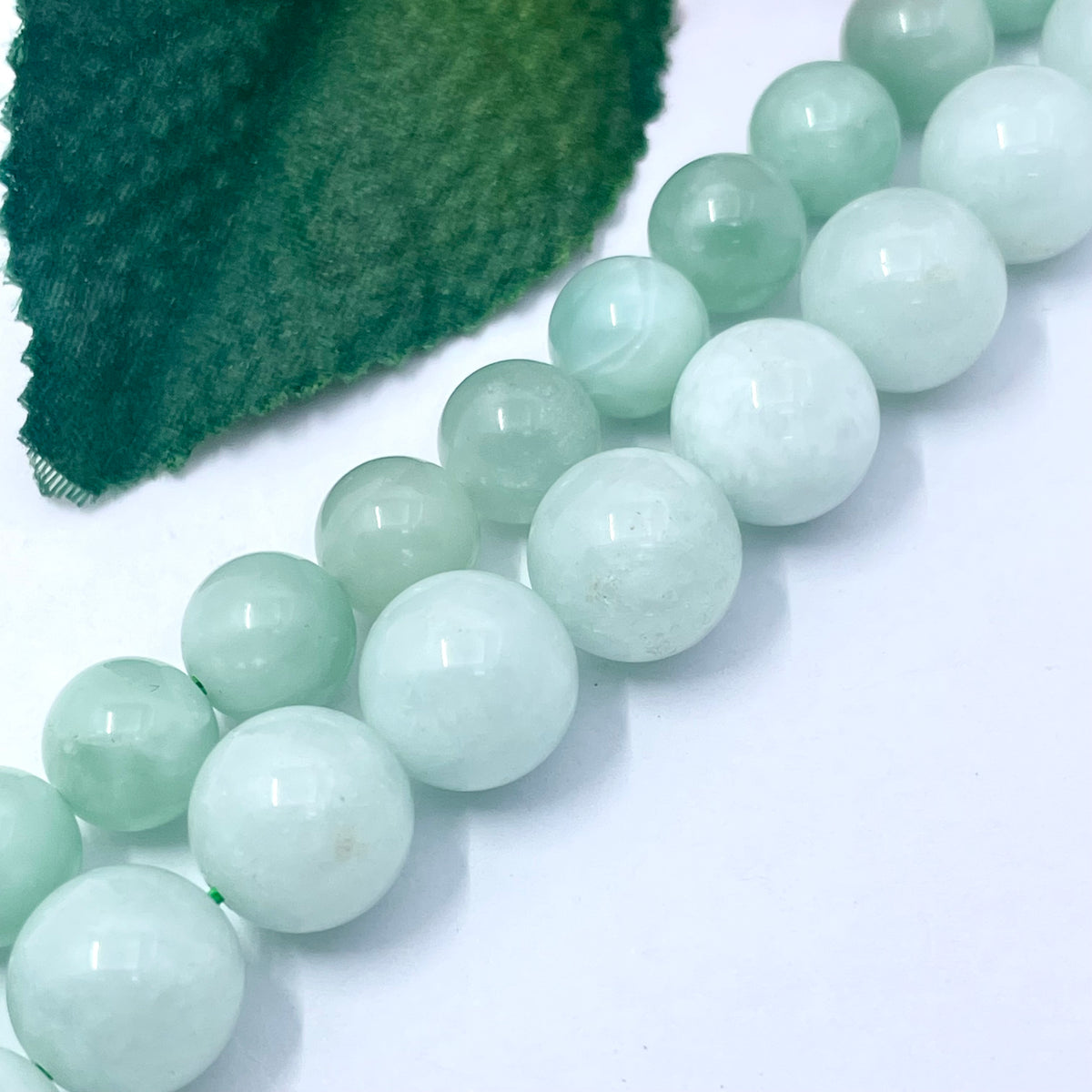 Green Angelite Beads