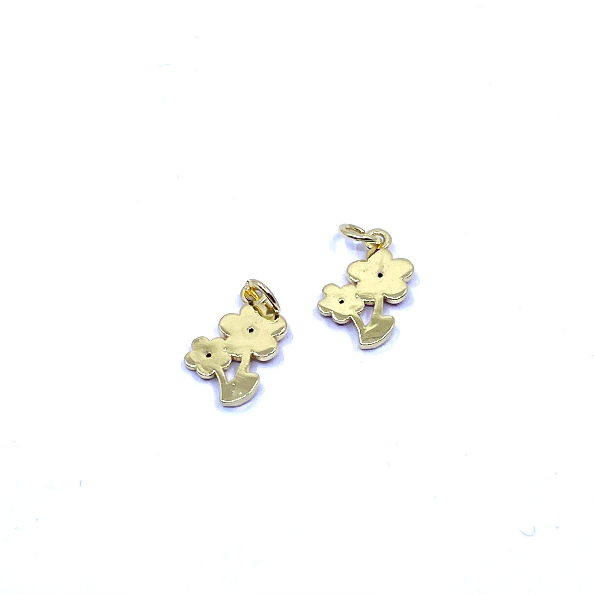Back side of flower charms