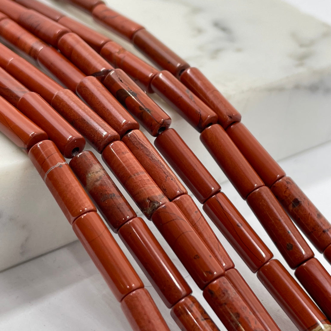 Gemstone Tube Cylinder Beads