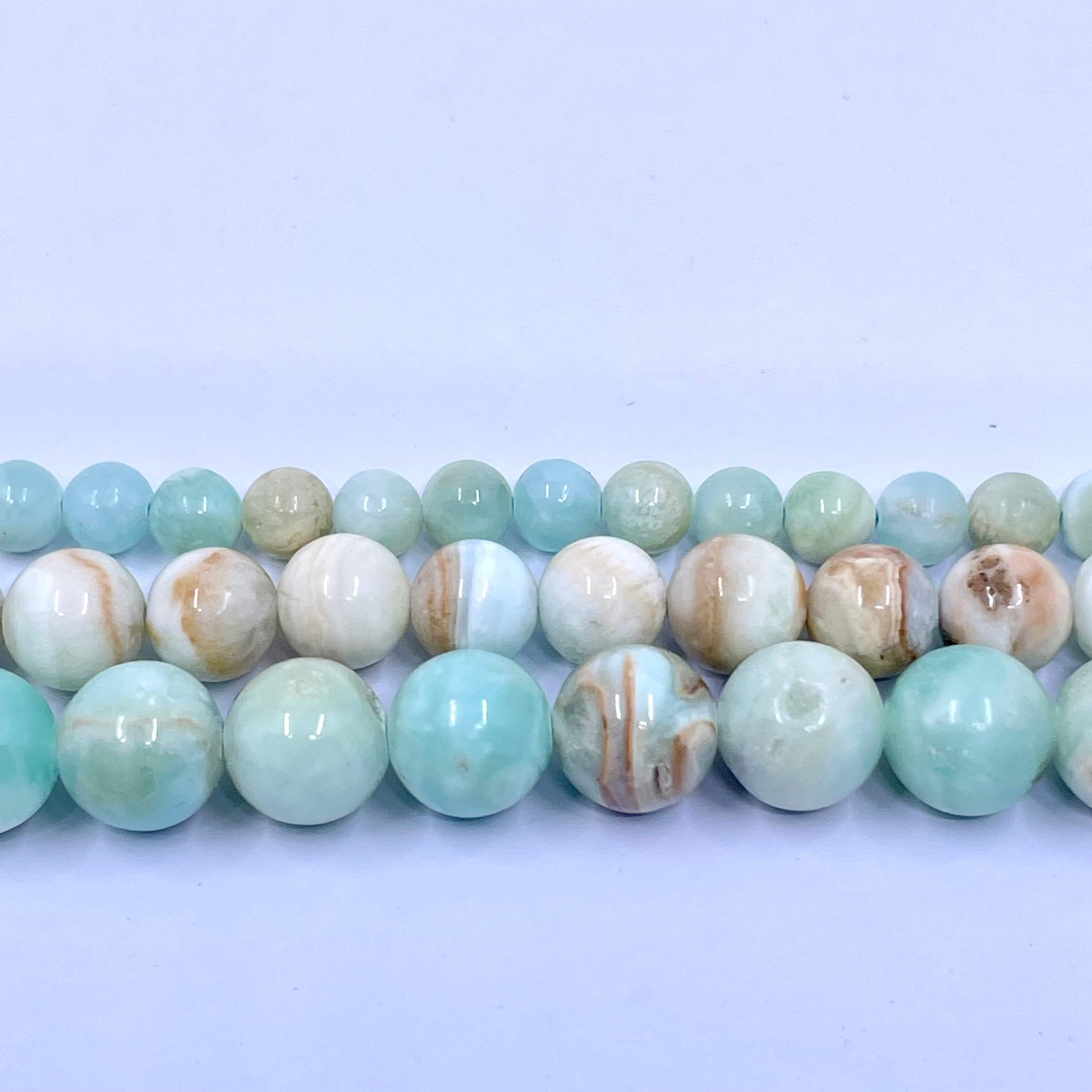 Hemimorphite beads