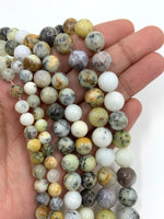 African Moss Dendritic Opal Beads