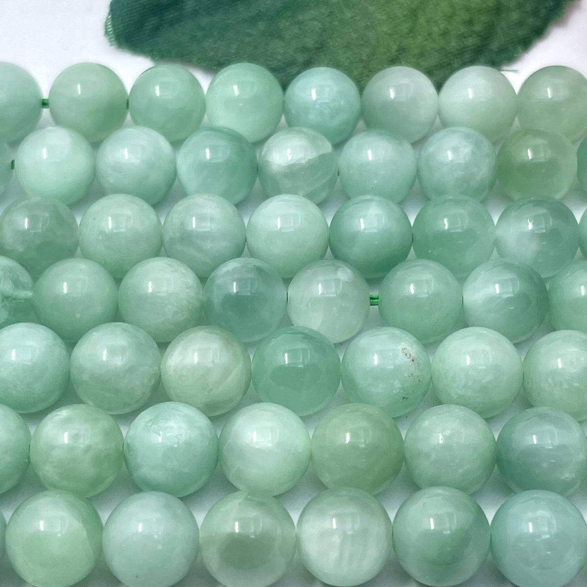 Green Angelite Beads