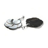 Grey Shell Flower Pendant