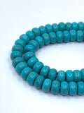 Blue Turquoise Rondelle Beads