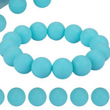 Blue 15mm Silicone Bead