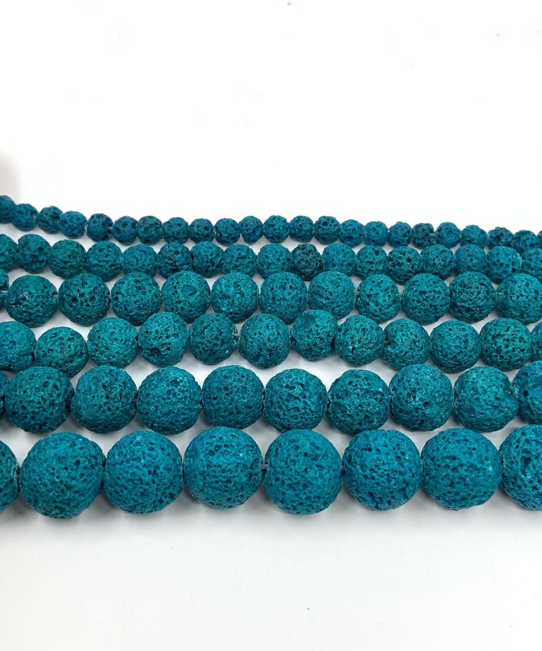 Teal Blue Lava Beads