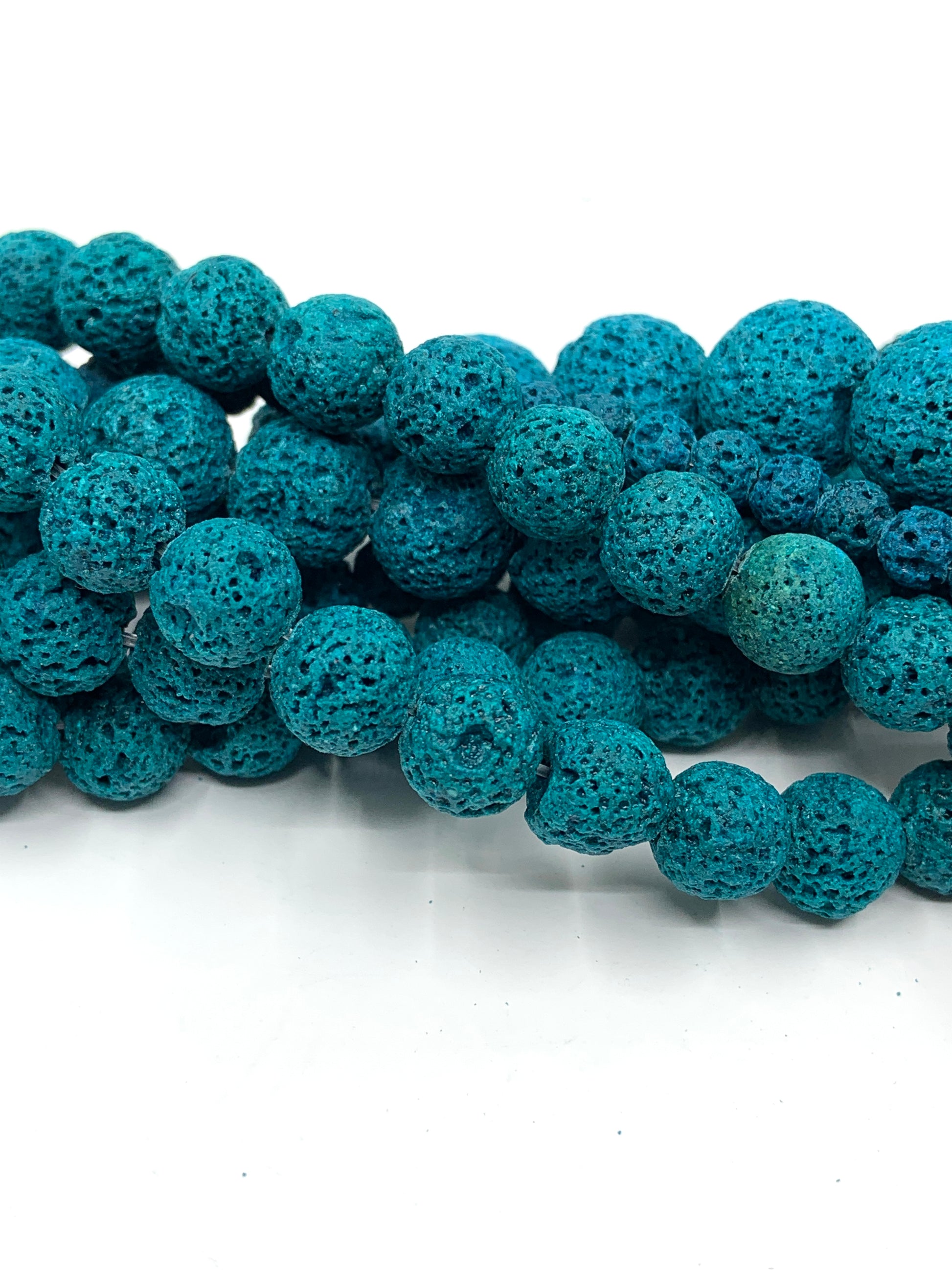 Lava beads twisted onto each other