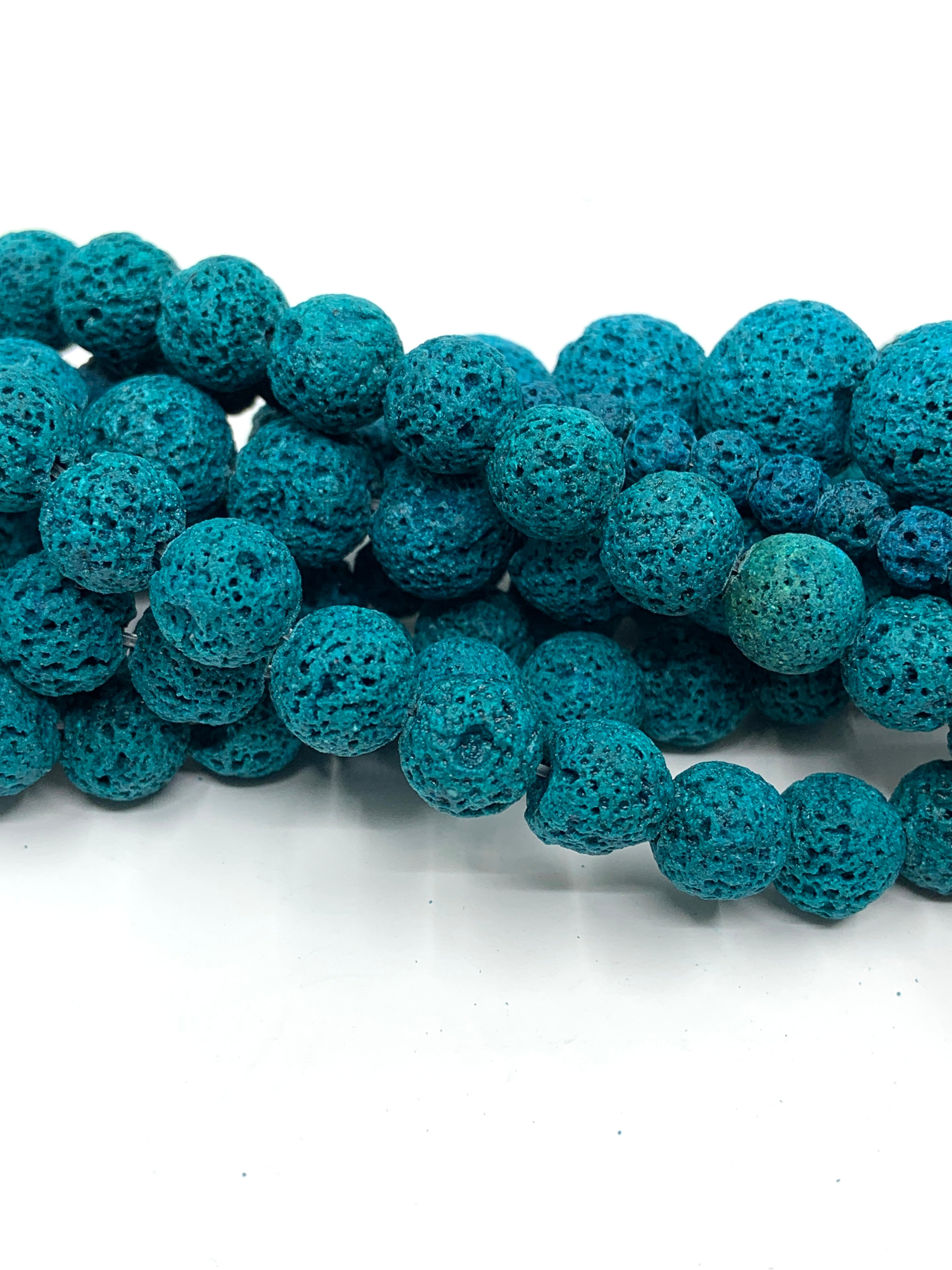 Lava beads twisted onto each other