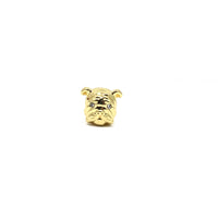 Gold Dog Head Beads