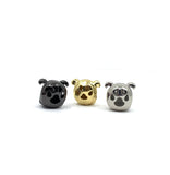 Back side of dog beads with paw print